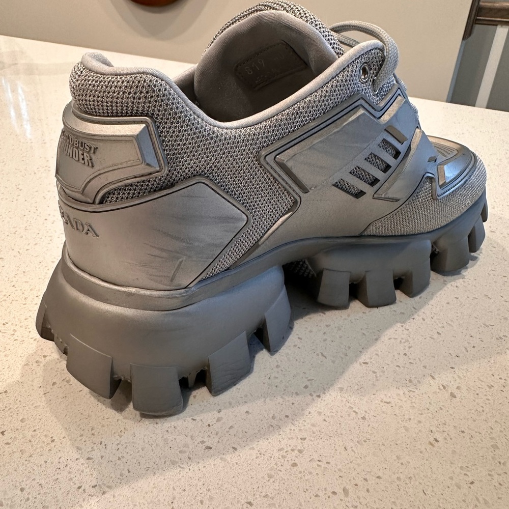 Prada Cloudbust Chunky Sneakers -Silver - Picture 10 of 12